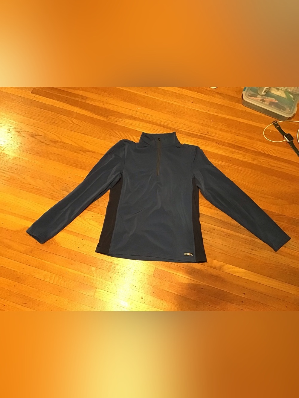 Kerrits kids Blue 1/4 Zip Long Sleeve Size XL kids